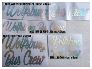 Image of Wolfsburg Bus Crew Rainbow/Chrome Sticker