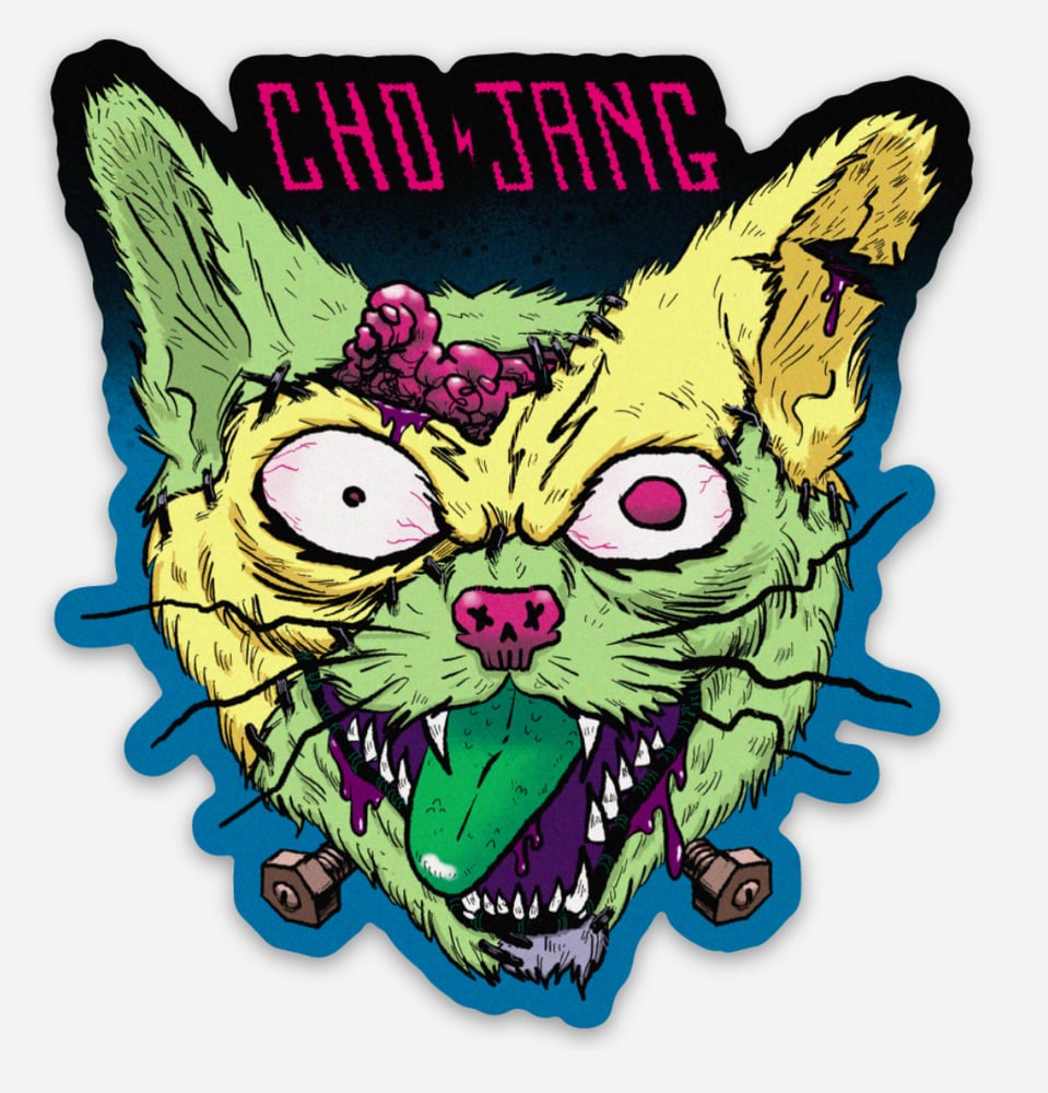 Image of Franken-Cat Sticker