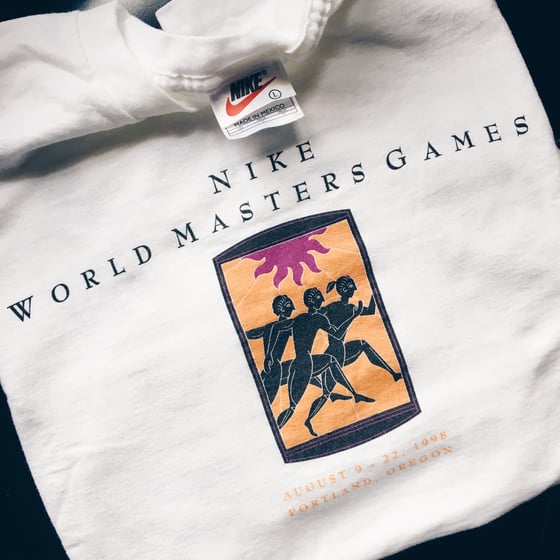 Image of Original 1998 Promo Nike “World Master Games” Promo Tee.