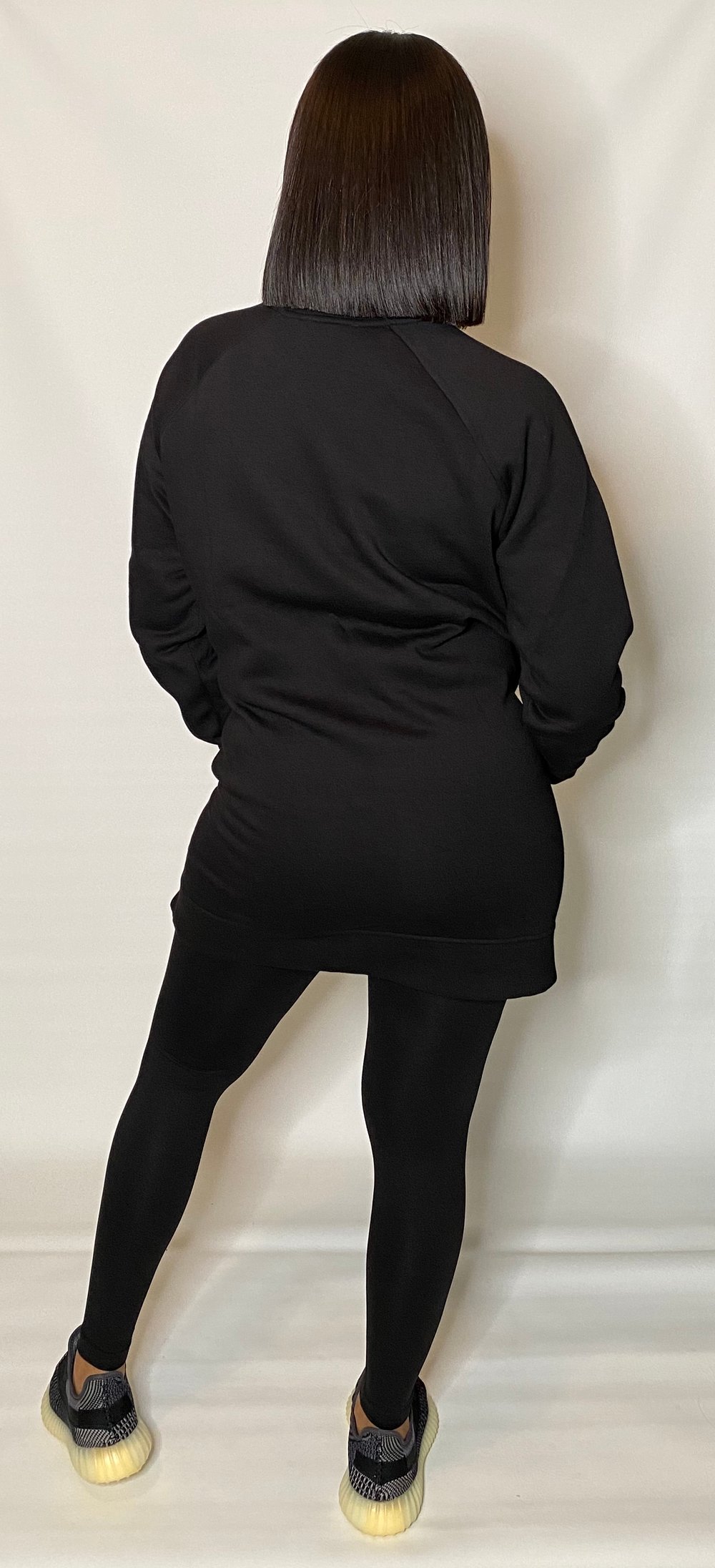 Image of WITH THE SLITS| BLACK 2PC SET