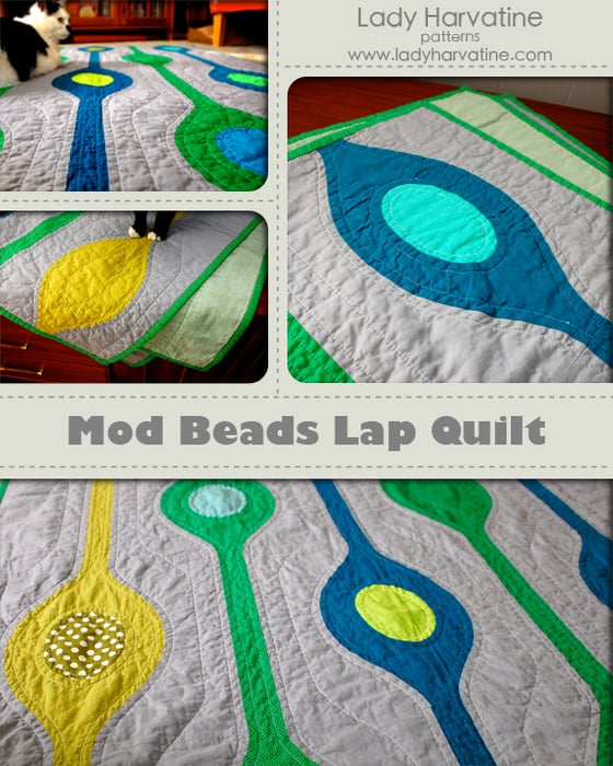 Image of Mod Beads Lap Quilt PDF Pattern