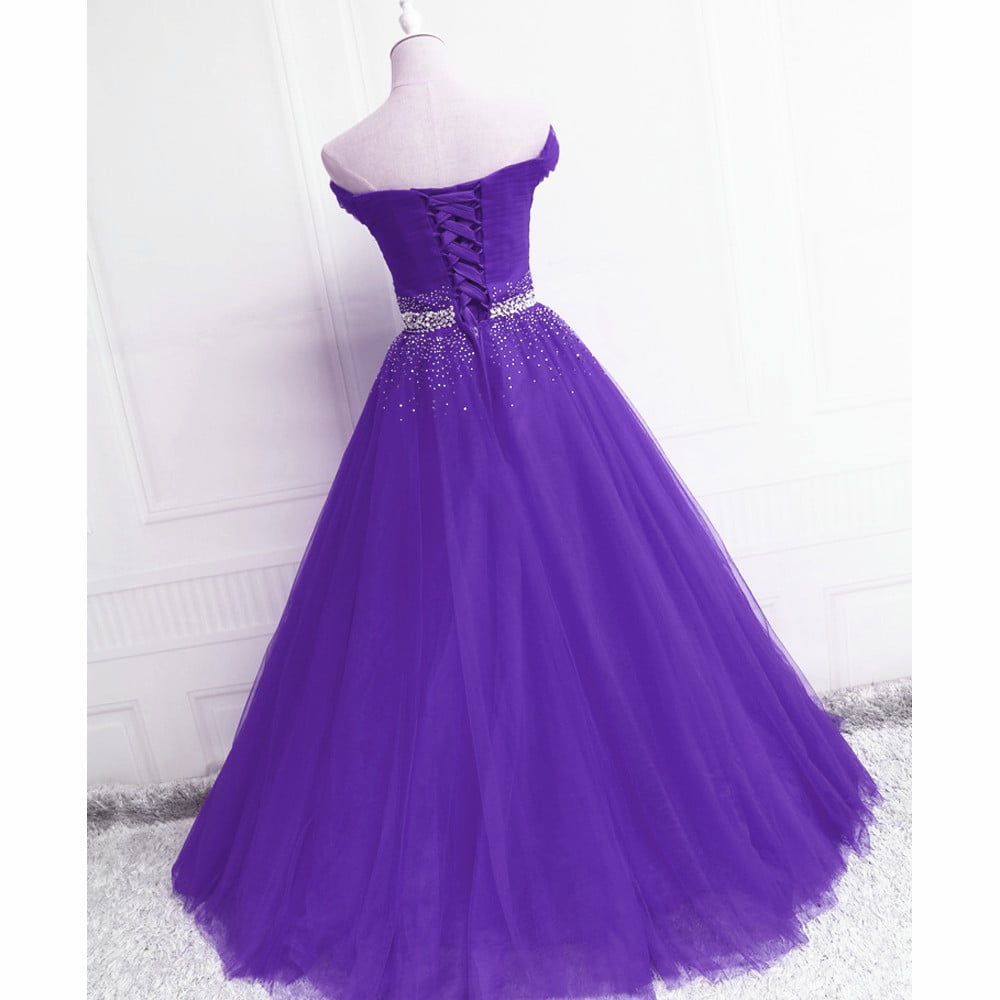 beautiful purple prom dresses