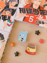 Image 1 of haikyuu!! setter wood pins | ハイキュー