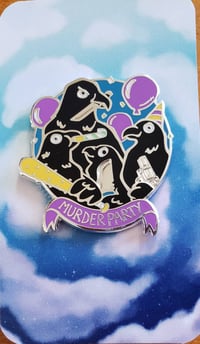 Image 2 of Murder Party Crows Enamel Pin