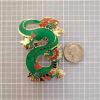 Image 2 of Asian Dragon Enamel Pin