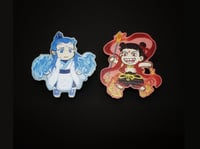 Image 1 of Nezha and Ao Bing Wooden Pins