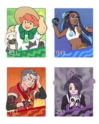 Image 3 of Pokemon Sword and Shield Galarian Gym Leaders Prints