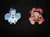 Nezha and Ao Bing Wooden Pins