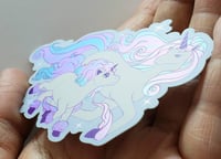 Image 4 of Galarian Ponyta and Rapidash Holographic Sticker