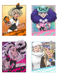 Image 4 of Pokemon Sword and Shield Galarian Gym Leaders Prints