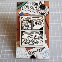 Image 4 of Comics Are Hard Enamel Pin