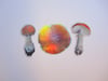 Holographic Mushroom Sticker Trio