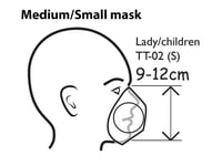 Image 3 of Baby Blue Nose-clip Mask (Medium and Small size)