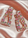 Bedazzle drop down earrings 