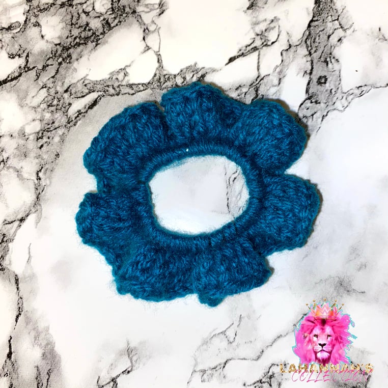 Image of Deep Water Crochet Scrunchie