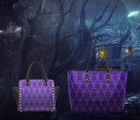 Image 1 of Spooky damask wallpaper Bag Collection