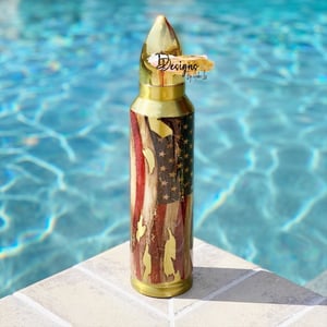 Image of Distressed flag tumbler