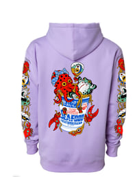 Image 1 of Cup Doodle Party Hoodie - Lavender