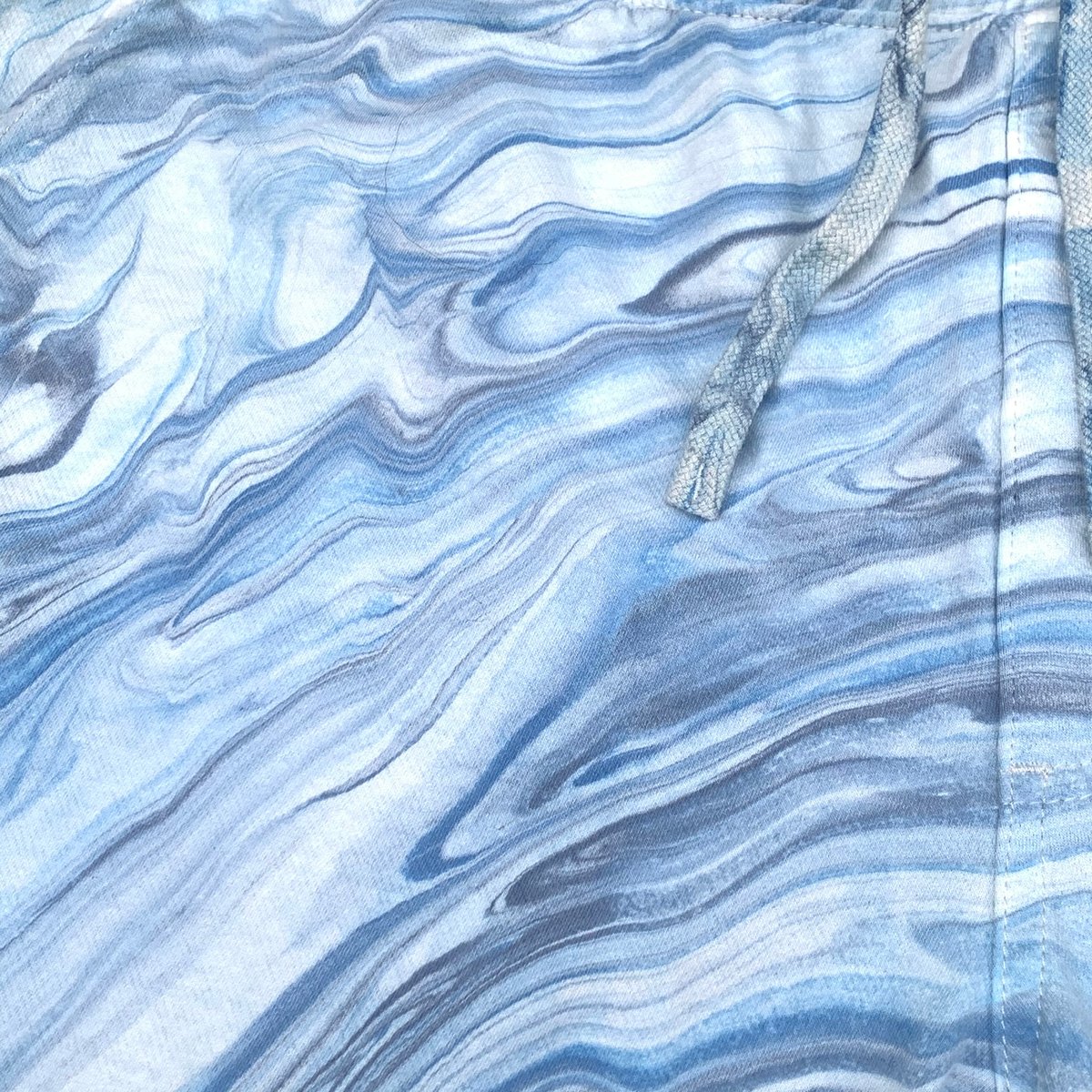 Blue Dream Hand Marble Dyed Unisex Jersey Shorts!