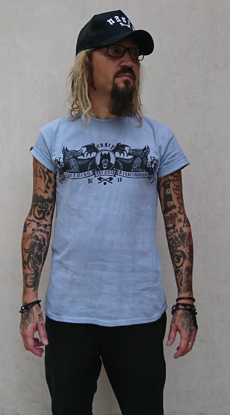 Image of Nasty standard tee, white or dip dyed