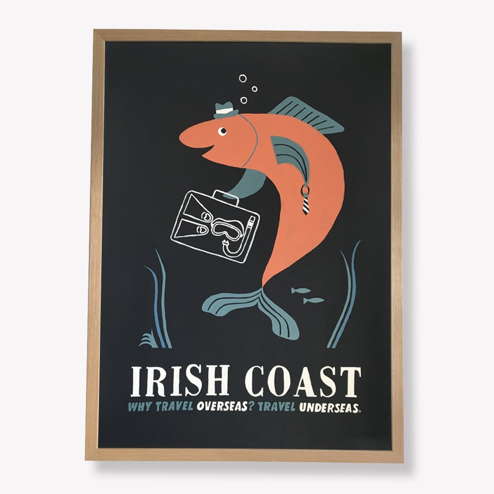 Image of Irish Coast Underseas Original Painting