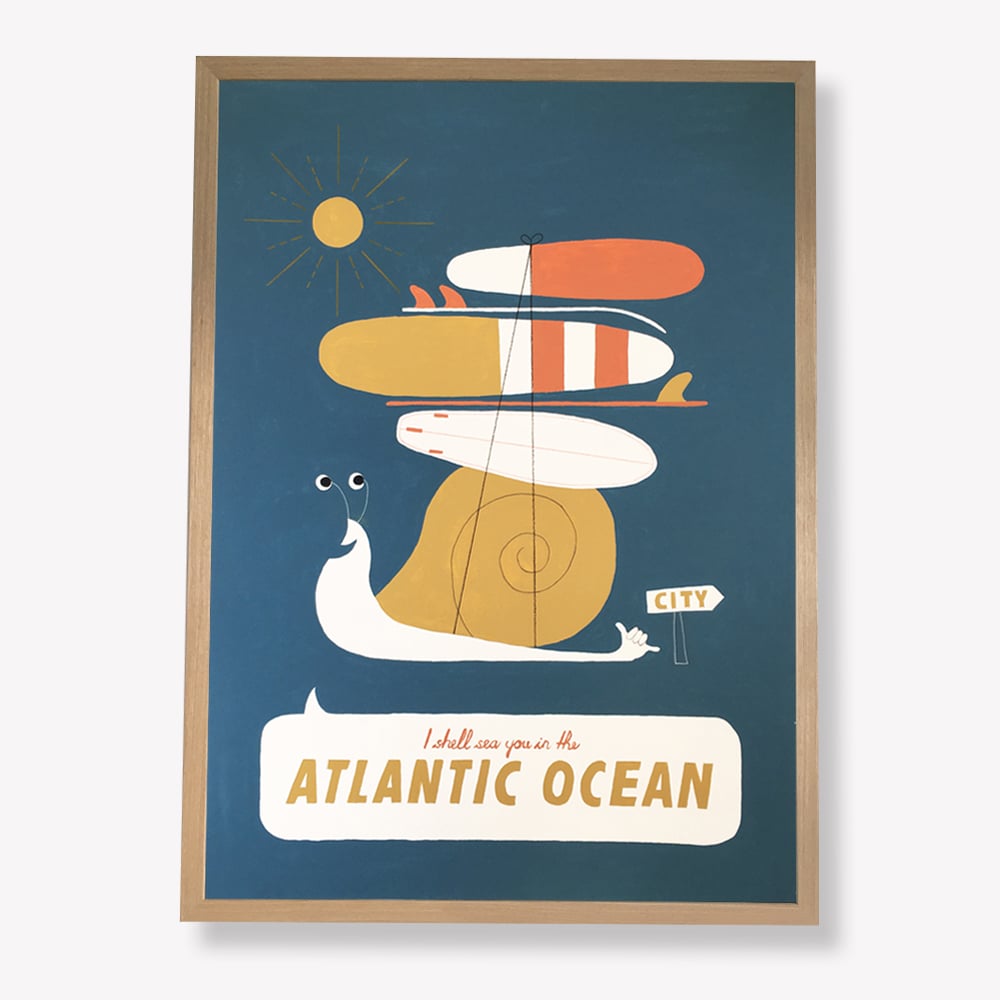 Image of Atlantic Ocean Shell Original Painting
