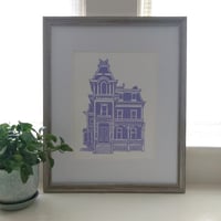 Lavender Victorian Silhouette