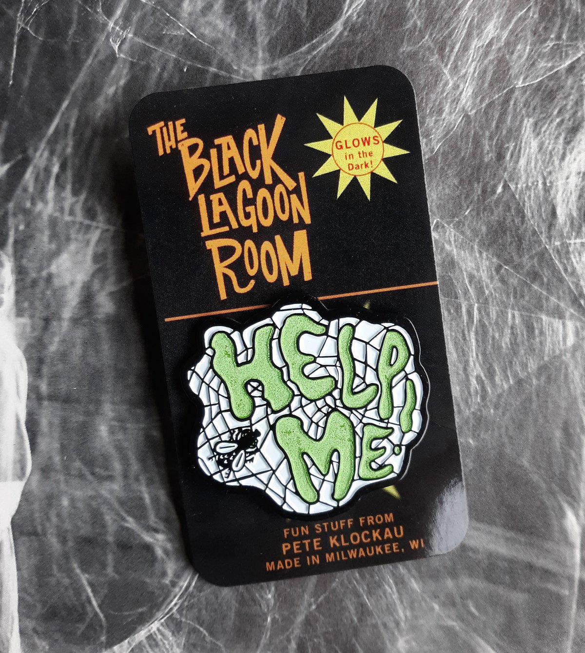 HELP ME! The Fly Glow-in-the-Dark Soft Enamel Pin