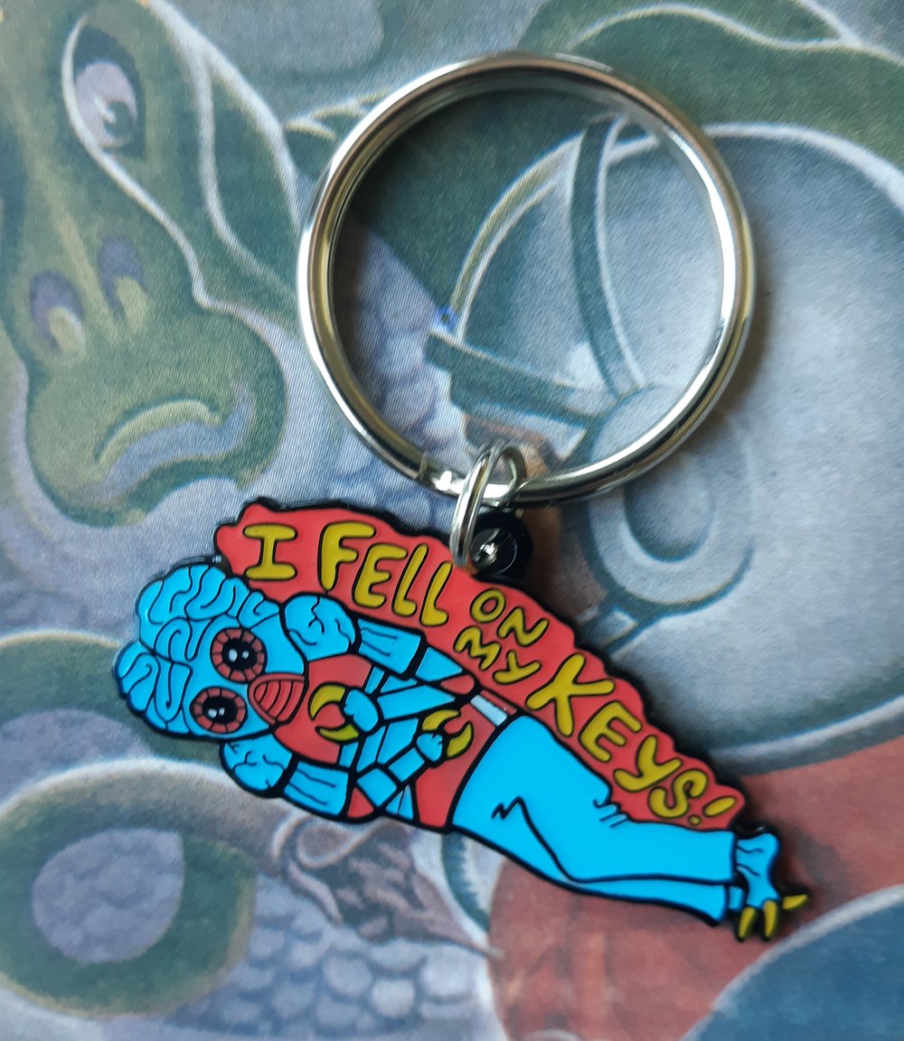 I FELL ON MY KEYS This Island Earth/MST3K Metaluna Mutant Keychain