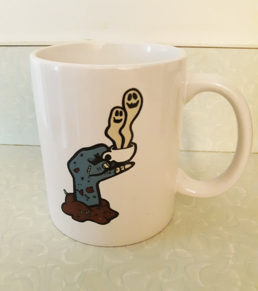 Glassworks Coffee ROAST IN PEACE Zombie Coffee Mug