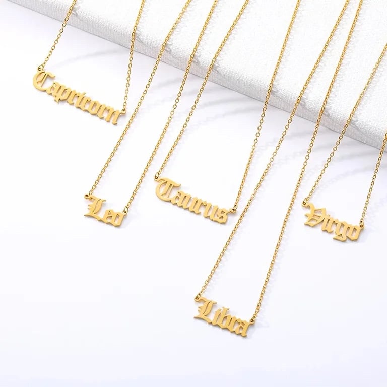 zodiac symbol necklace