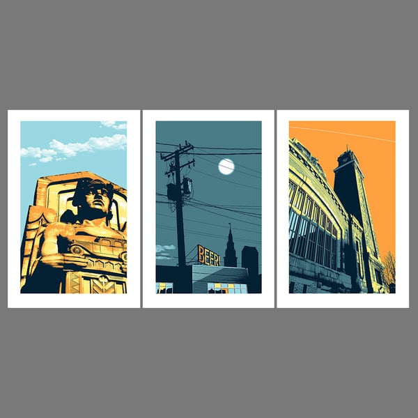Image of Ohio City tryptic