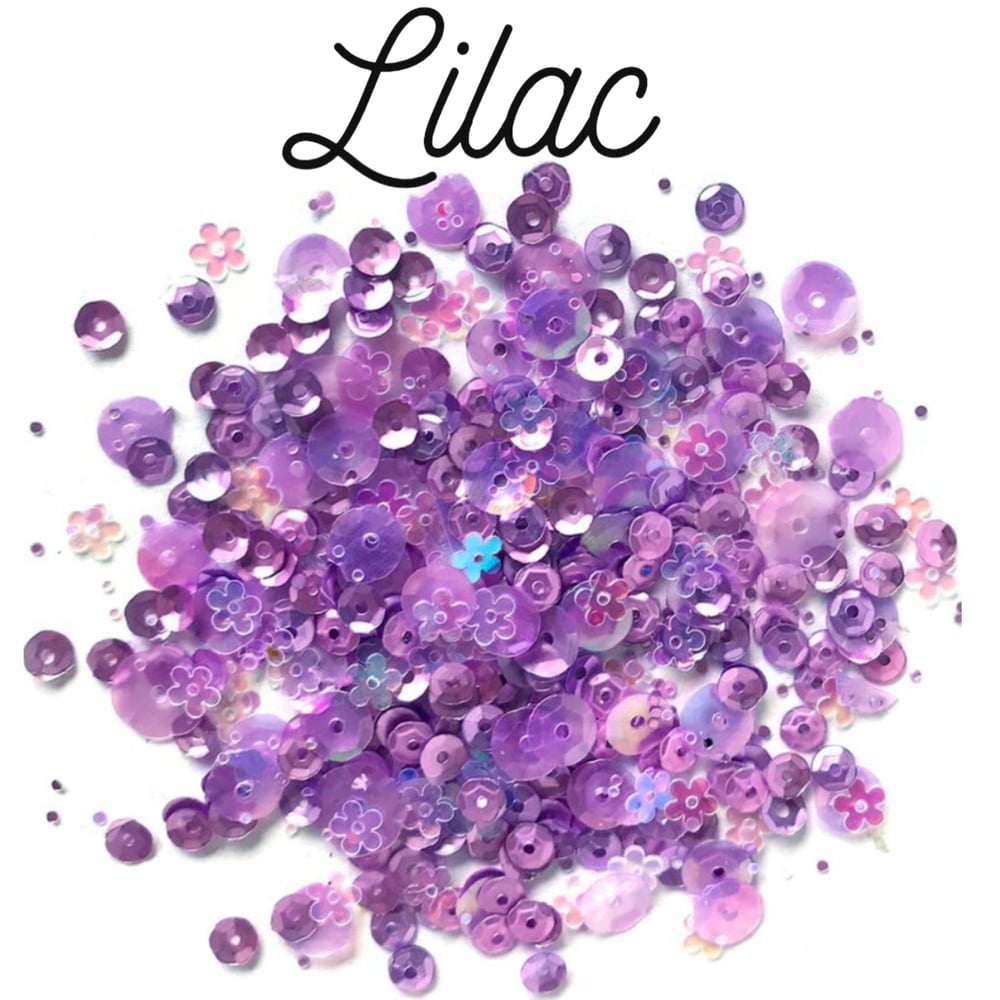 Image of Lovely Lilacs ~ Sequins 