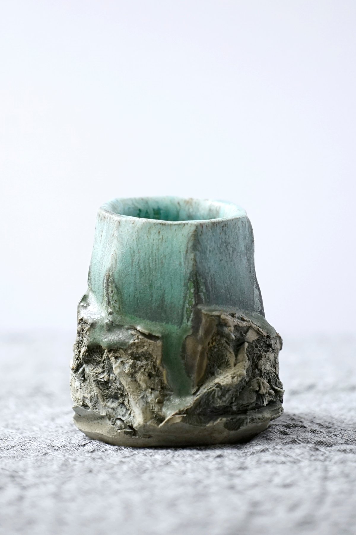 Image of blue kurinuki vase 2