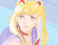 Sailor Moon Print | Usagi Art Print | Anime Fan Art