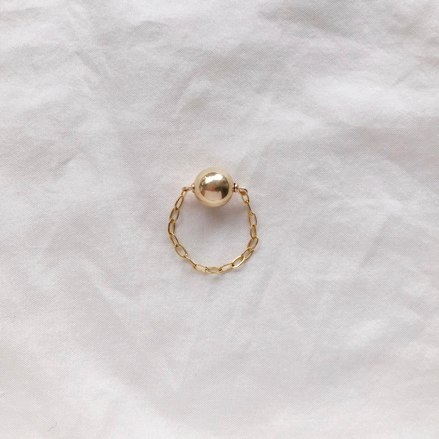 Image of BAGUE CHAINE OR SPHERE