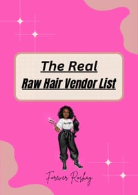 Image 1 of Raw Hair And Virgin Hair Ebook Vendor List