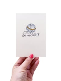 Image 1 of Disco Outline Card