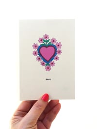 Image 1 of Floral Heart Card 