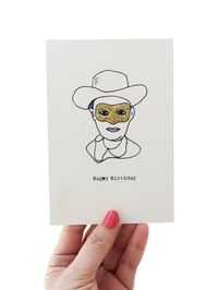 Image 1 of Cowboy Outline Card
