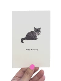 Image 1 of Elvis Cat Birthday Card