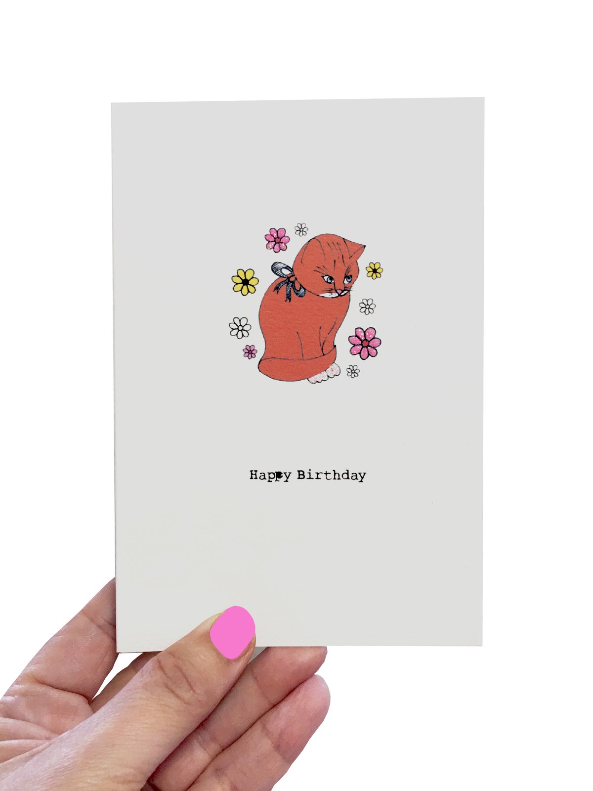 Ginger Cat Birthday Card