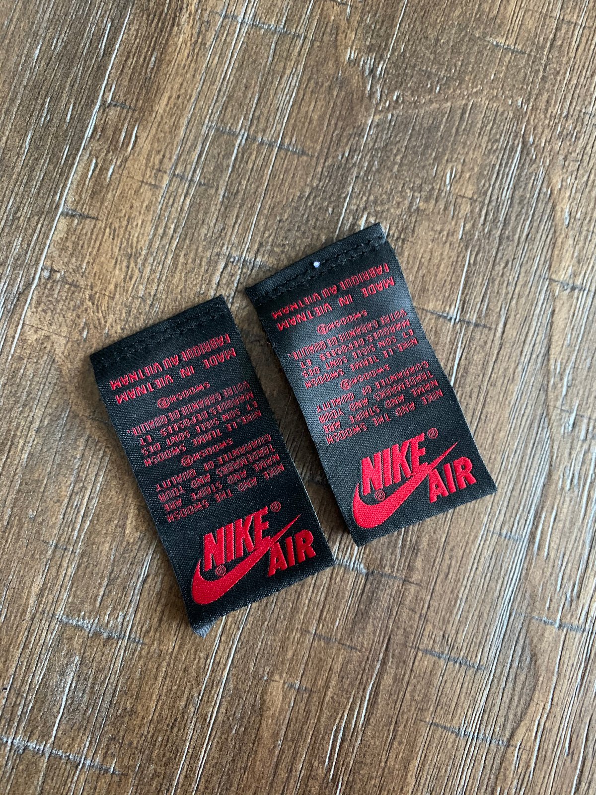 nike air tongue tag for sale