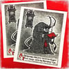 A Very Krampus Christmas Card Set