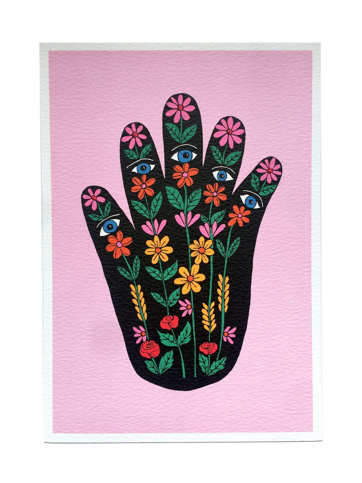 Floral Hand A5 Print