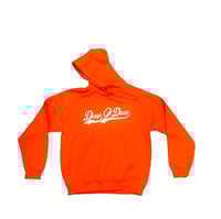 Orange/White Signature Logo Hoodie 