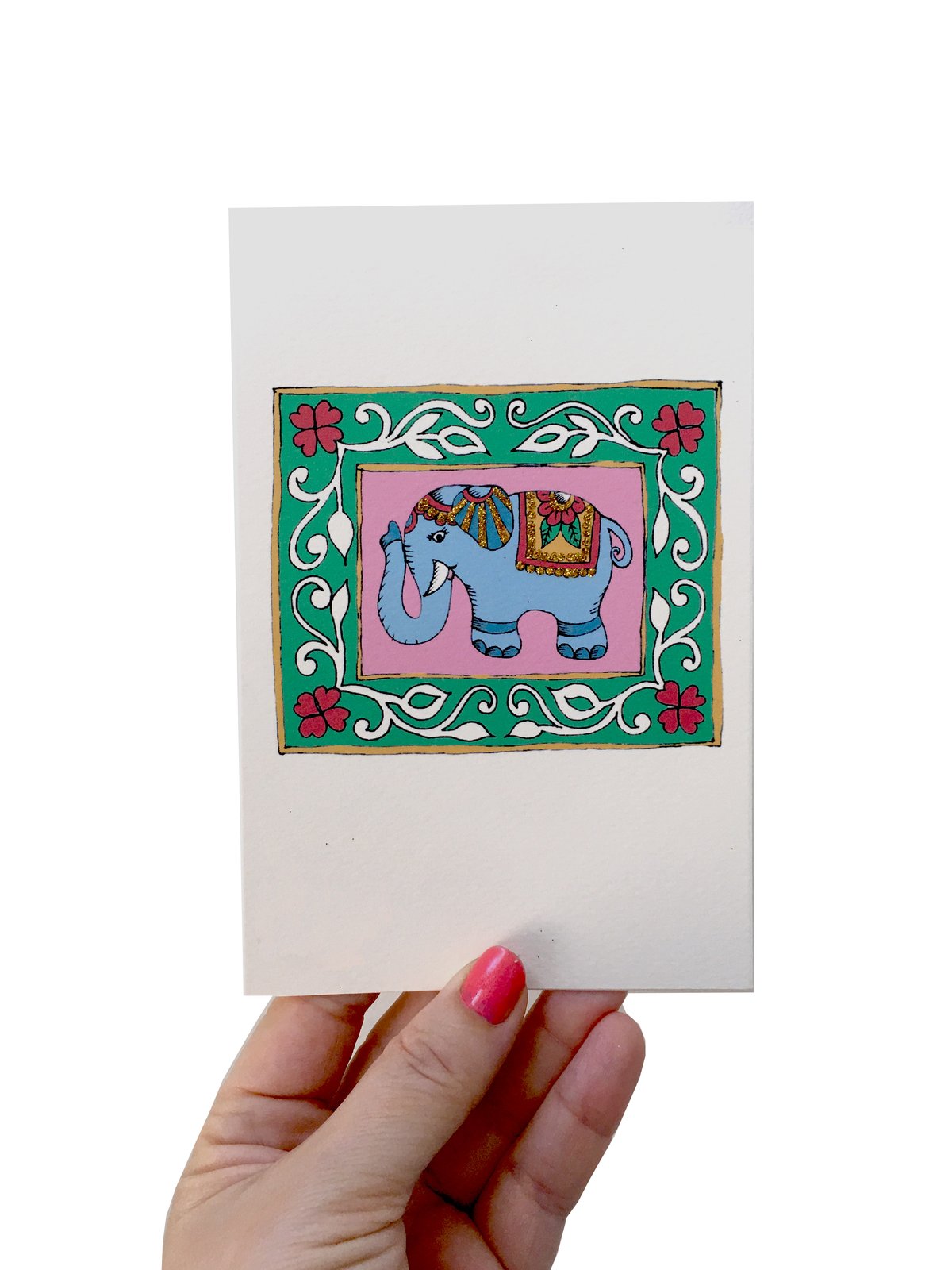 Indian Elephant Card