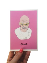 Gandhi Iconic Figures Card