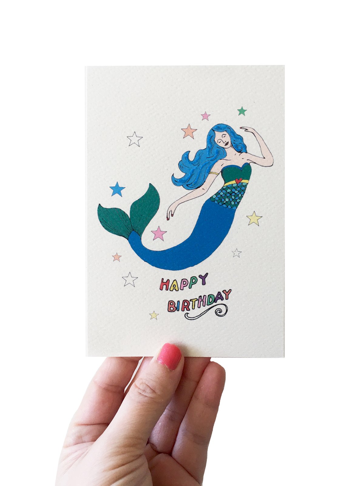 Mermaid Stars Card