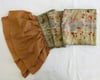 Magic Garden - Ecoprint silk scarf with ruffles
